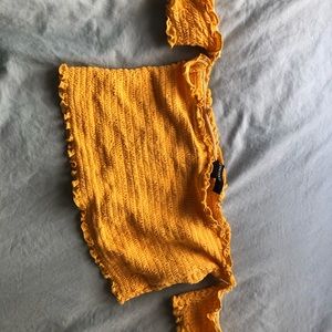 Forever 21 mustard crop top